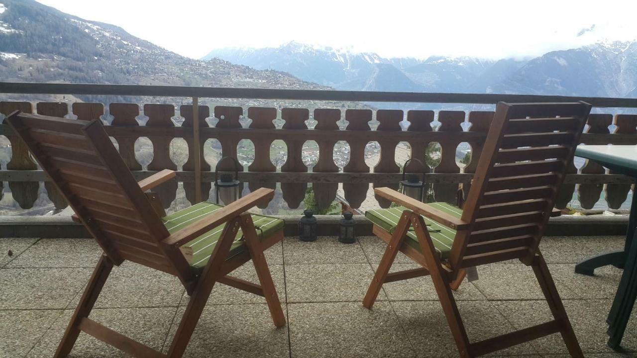 Appartement D'Une Chambre Avec Vue Imprenable - Veysonnaz Exterior foto